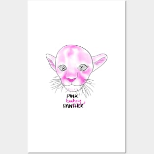 Pink baby panther Posters and Art